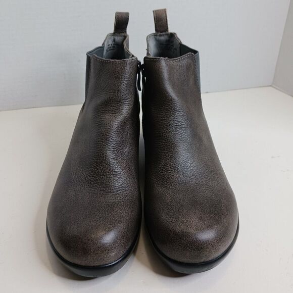 Alegria Chelsea Gray Leather Women's 38 US size 8M Boot - Picture 2 of 12